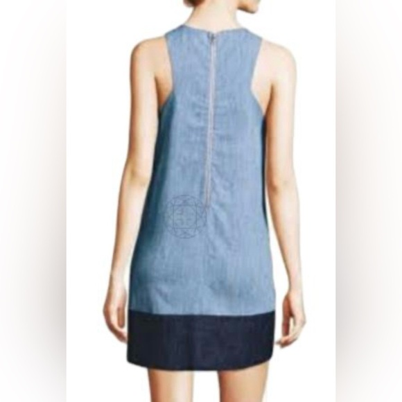 ALICE + OLIVIA Two-Tone Blue DORIS tank dress size 4 - Picture 11 of 14